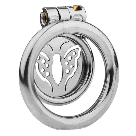 Butterfly Flat Metal Male Chastity Cage by BDStyle - Male Chastity