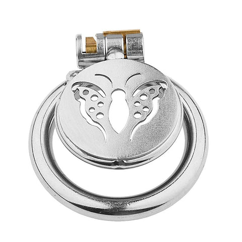 Butterfly Flat Metal Male Chastity Cage by BDStyle - Male Chastity