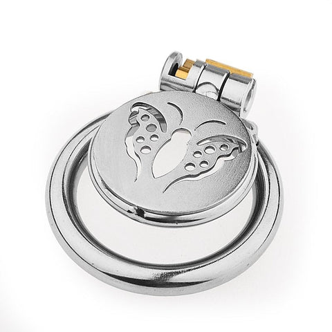 Butterfly Flat Metal Male Chastity Cage by BDStyle - Male Chastity