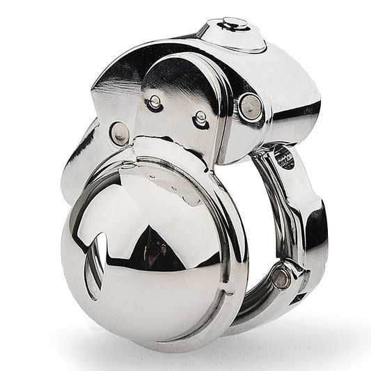 BDStyle CB Mens Chastity Lock Cock Cage With Adjustable Ring - Male Chastity