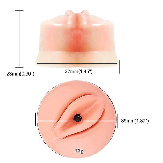 BDStyle Fake Silicone Stainless Steel Male Chastity Cage With Bent Ring - Male Chastity