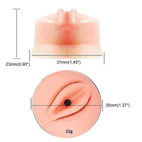 Fake Silicone Stainless Steel Male Chastity Cage With Bent - Male Chastity