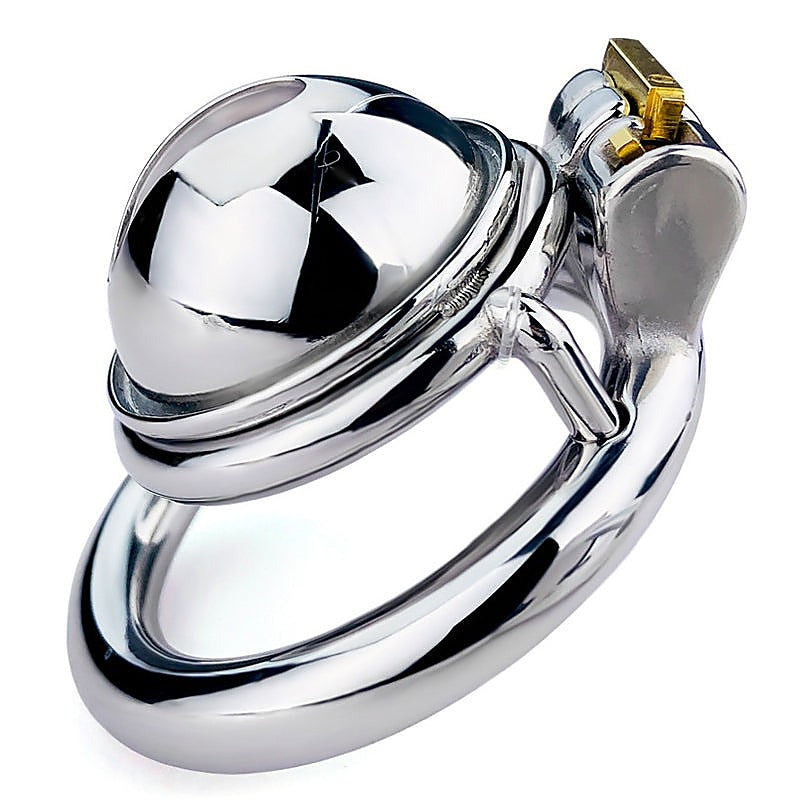 Male Chastity Device Penis Cage With Flat Ring by BDStyle - Male Chastity