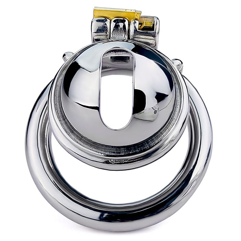 Male Chastity Device Penis Cage With Flat Ring by BDStyle - Male Chastity