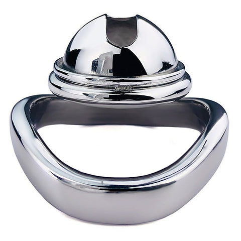 Male Chastity Device Penis Cage With Bent Ring by BDStyle - Male Chastity