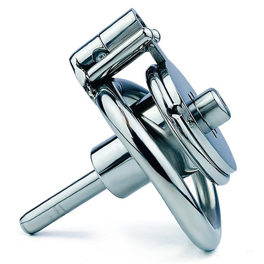 BDStyle Double Screw Negative Male Chastity Cage With Catheter - Male Chastity