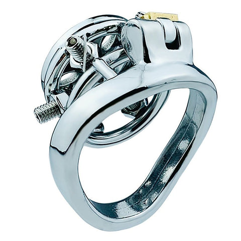 Rivet Screw Cover Mens Chastity Lock Cage by BDStyle - Male Chastity