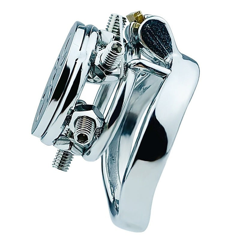 Rivet Screw Cover Mens Chastity Lock Cage by BDStyle - Male Chastity