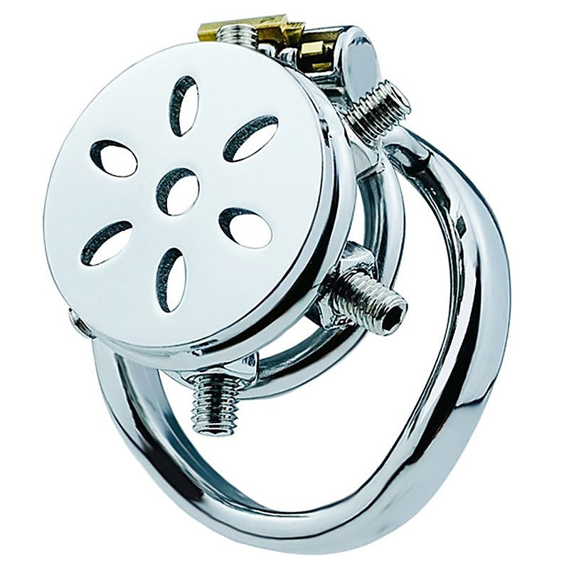 Rivet Screw Cover Male Chastity Lock Cage by BDStyle - Male Chastity