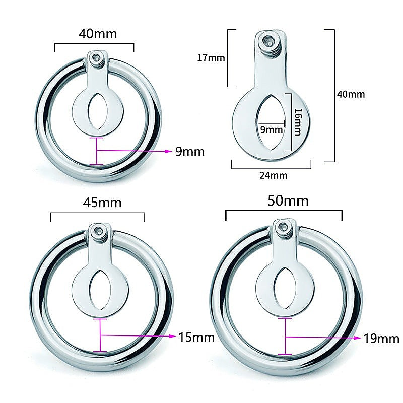 Hex Screw Pad Mens Cock Cage by BDStyle - Male Chastity
