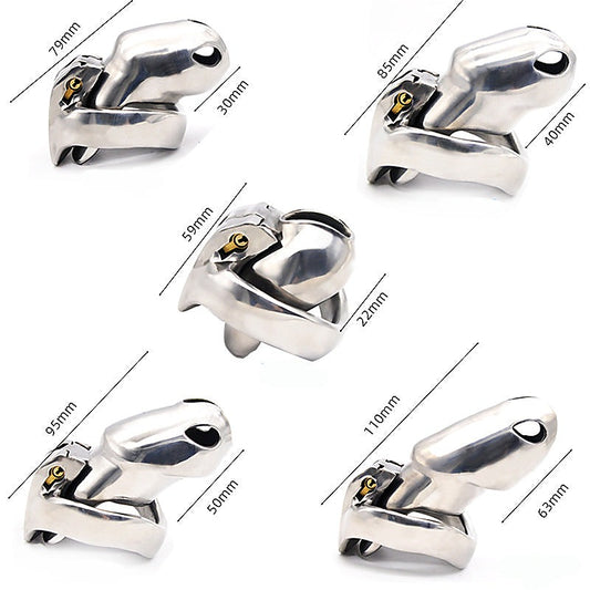 BDStyle Stainless Steel Male Metal Chastity Cage HTV3 Small - Male Chastity