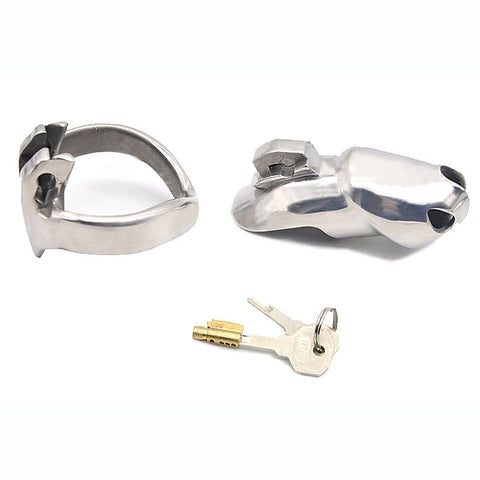 BDStyle Stainless Steel Male Metal Chastity Cage HTV3 Small - Male Chastity