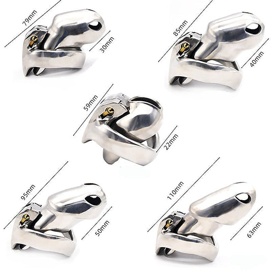 BDStyle Stainless Male Metal Chastity Cock Cage HTV3 XL - Male Chastity