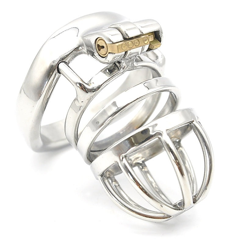 New Bent Ring Male Chastity Cock Cage By Bdstyle - Male Chastity