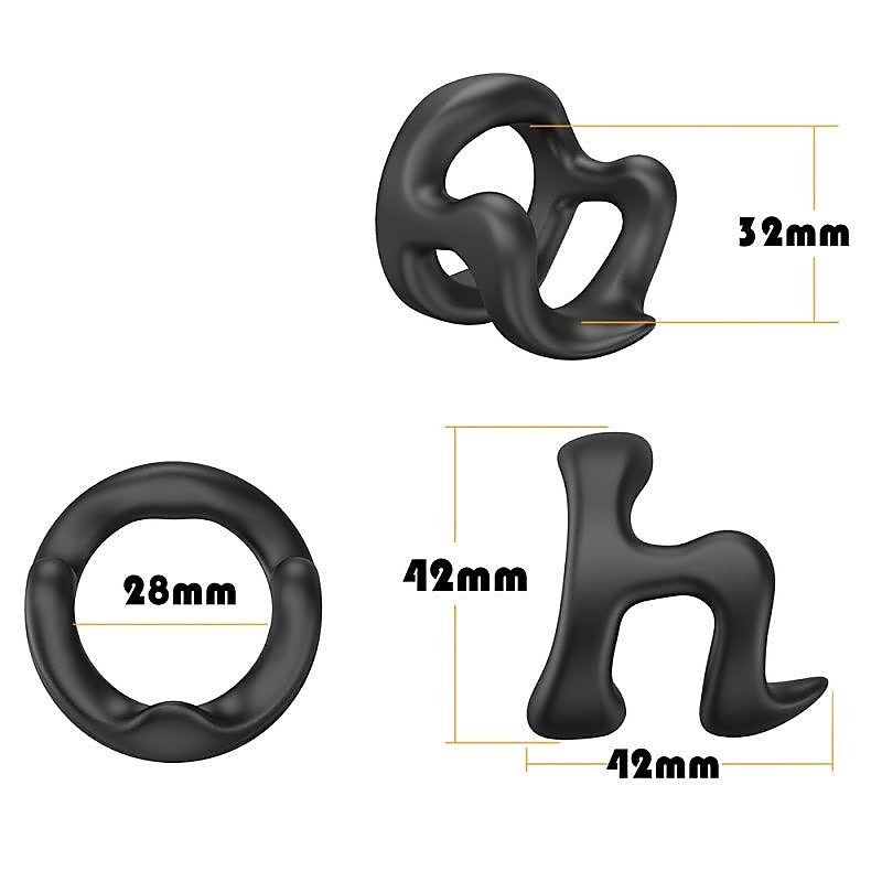 Penis Ring H Model by BDStyle - Silicone Cock Rings