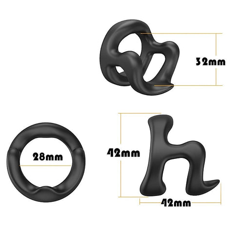 Penis Ring H Model by BDStyle - Silicone Cock Rings