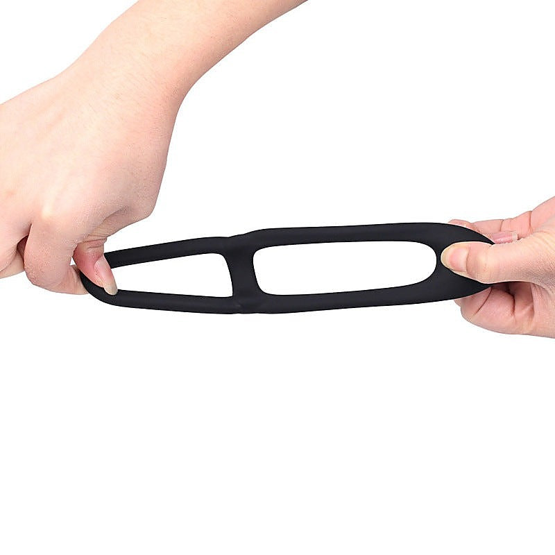 Sex Delay Silicone Dual Cock Ring by BDStyle - Stretchy Cock Rings