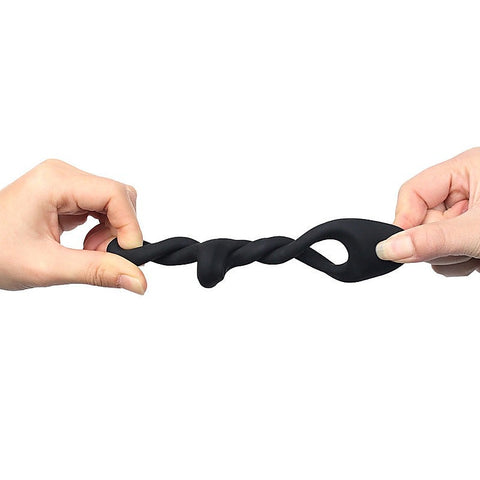 Sex Delay Silicone Dual Cock Ring by BDStyle - Stretchy Cock Rings