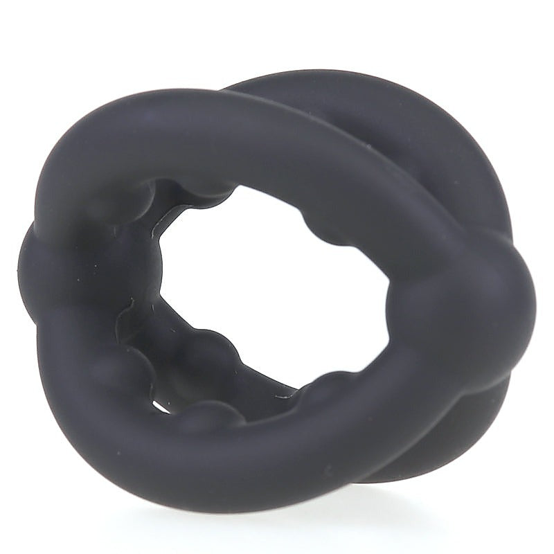 Cross Sex Delay Stretchy Silicone Cock Ring by BDStyle - Stretchy Cock Rings