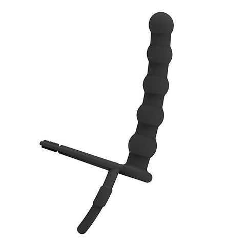 Cock and Ball Ring with Anal Beads by BDStyle - Ball and Cock Toys