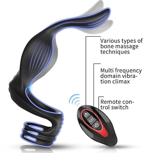 BDStyle Fly Bird Locking Cum Ring Vibrating Anal Massager - Vibrating Cock Rings