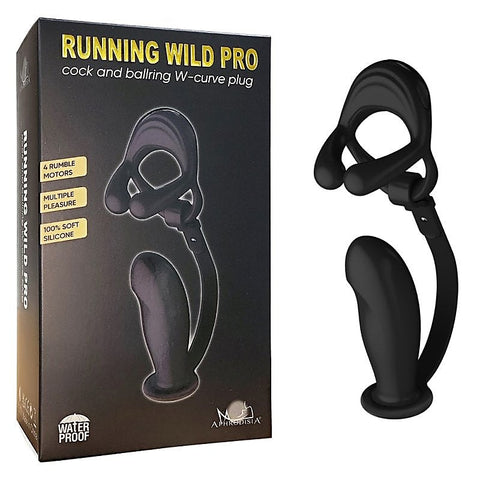 Silicone Vibrating Cock Ring with Prostate Vibrator - Vibrating Cock Rings