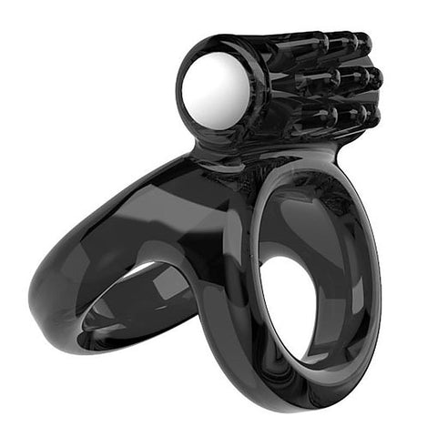 Soft Lock Vibrating Penis Sleeve Cock Ring by BDStyle - Vibrating Cock Rings