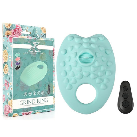X-Men 10 Functions Grinding Cock Ring With Tongue - Vibrating Cock Rings