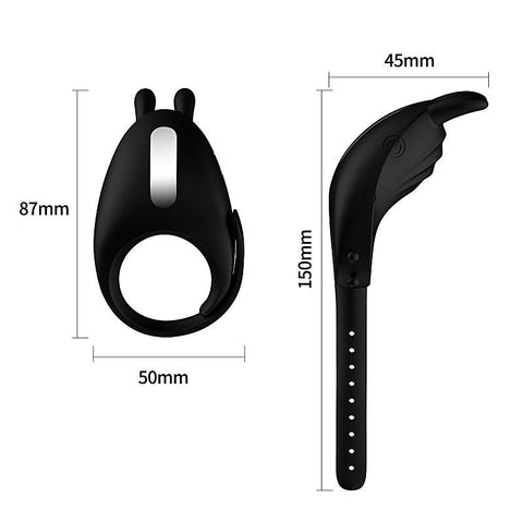 Wireless Adjustable Silicone Vibrating Cock Ring by BDStyle - Vibrating Cock Rings