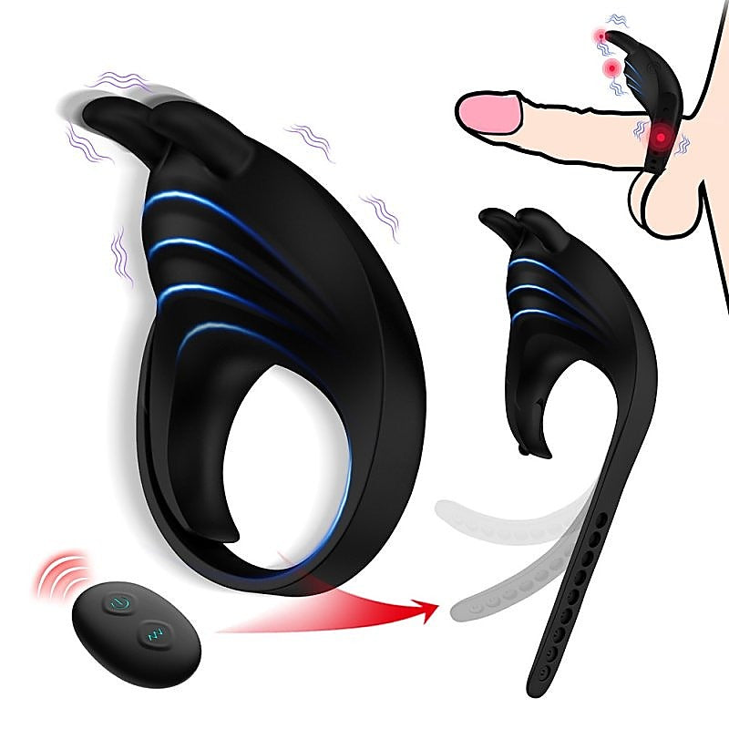 Wireless Adjustable Silicone Vibrating Cock Ring by BDStyle - Vibrating Cock Rings