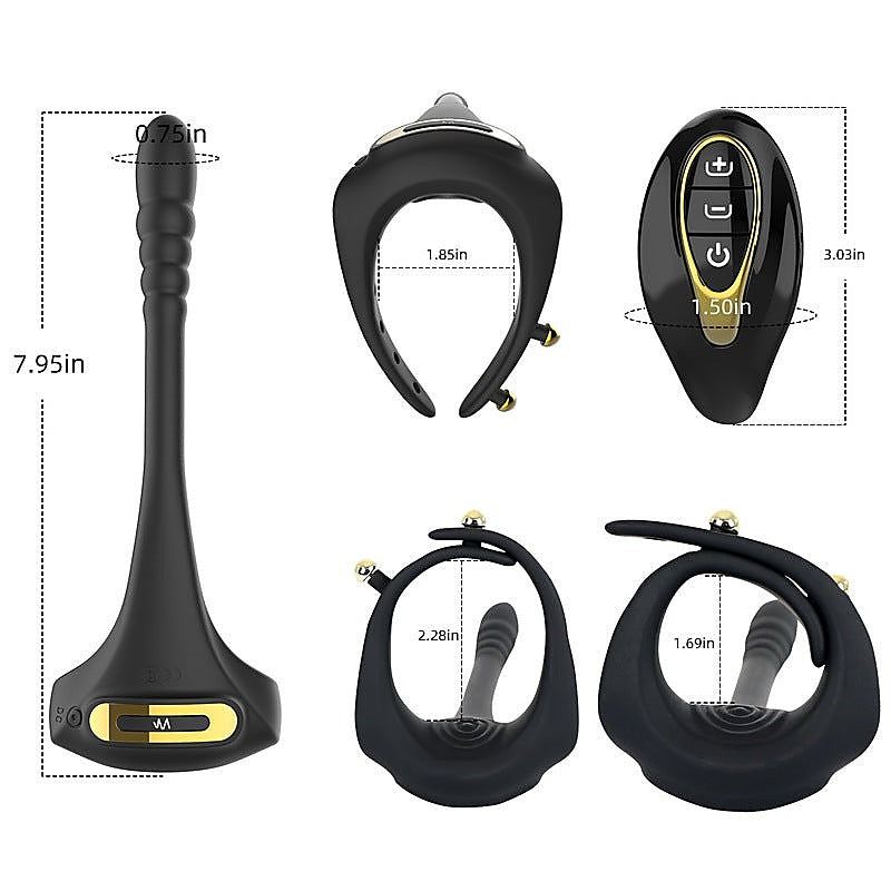 Lord Of The Vibration Waterproof Cock Ring by BDStyle - Vibrating Cock Rings
