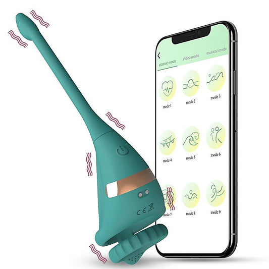 BDStyle App Smart Dragon Knight Mens Cock Ring With Tail - Vibrating Cock Rings