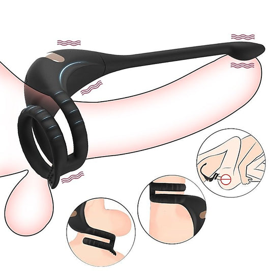 BDStyle Multi Function Wireless Dragon Knight Male Cock Ring With Tail - Vibrating Cock Rings