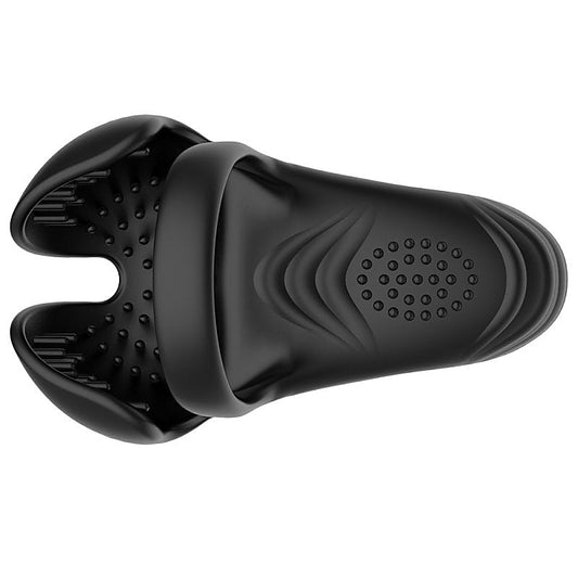 BDStyle Hoden Trinity Silicone Cock Ring with Taint Stimulator - Vibrating Cock Rings