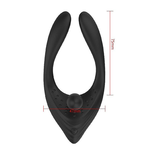 BDStyle Love Triangle Vibrating Cock Ring With 3 Motor - Vibrating Cock Rings