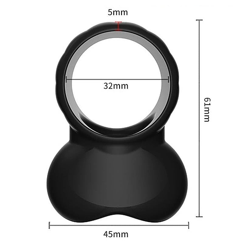 Testis Locking Sex Delay Cock Ring by BDStyle - Vibrating Cock Rings