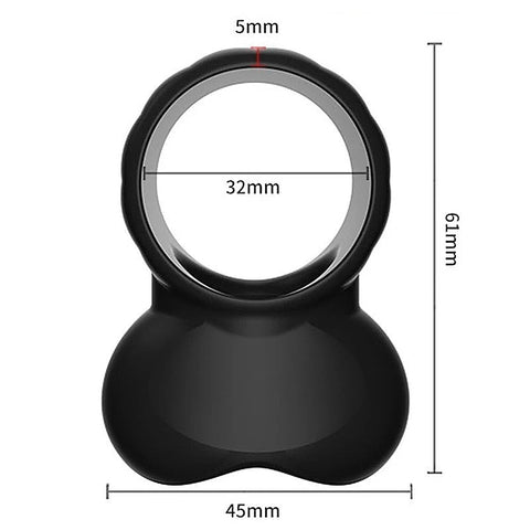 Testis Locking Sex Delay Cock Ring by BDStyle - Vibrating Cock Rings