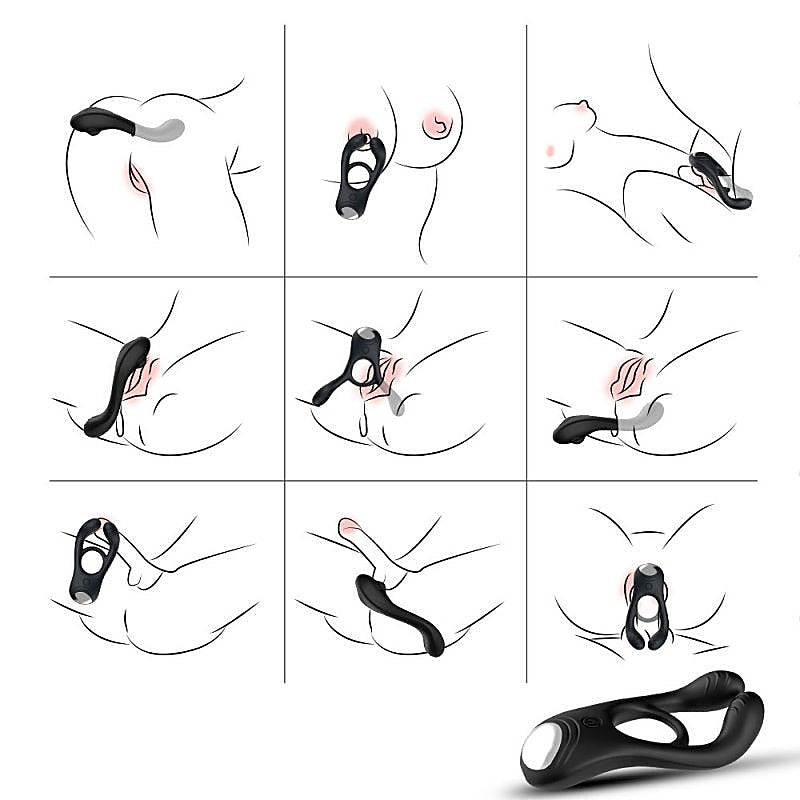 Veyron 3 Motors 9 Functions Vibrating Cock Ring By Bdstyle - Vibrating Cock Rings