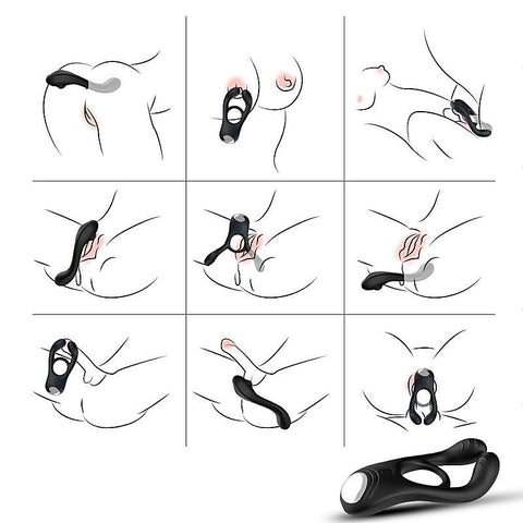 Veyron 3 Motors 9 Functions Vibrating Cock Ring By Bdstyle - Vibrating Cock Rings