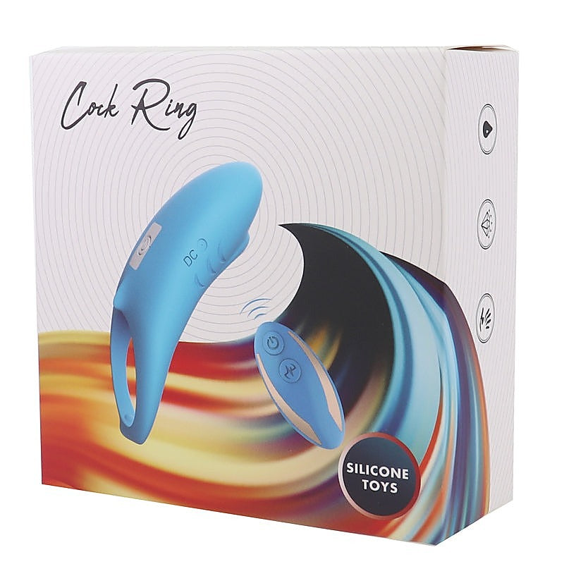 Shark Remote Control Silicone Cock Ring by BDStyle - Vibrating Cock Rings