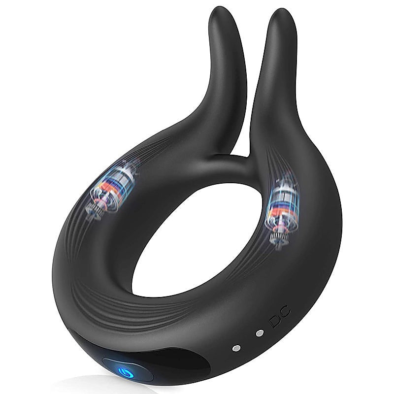 10 Functions Mens Pleasure Lock Cock Ring by BDStyle - Vibrating Cock Rings