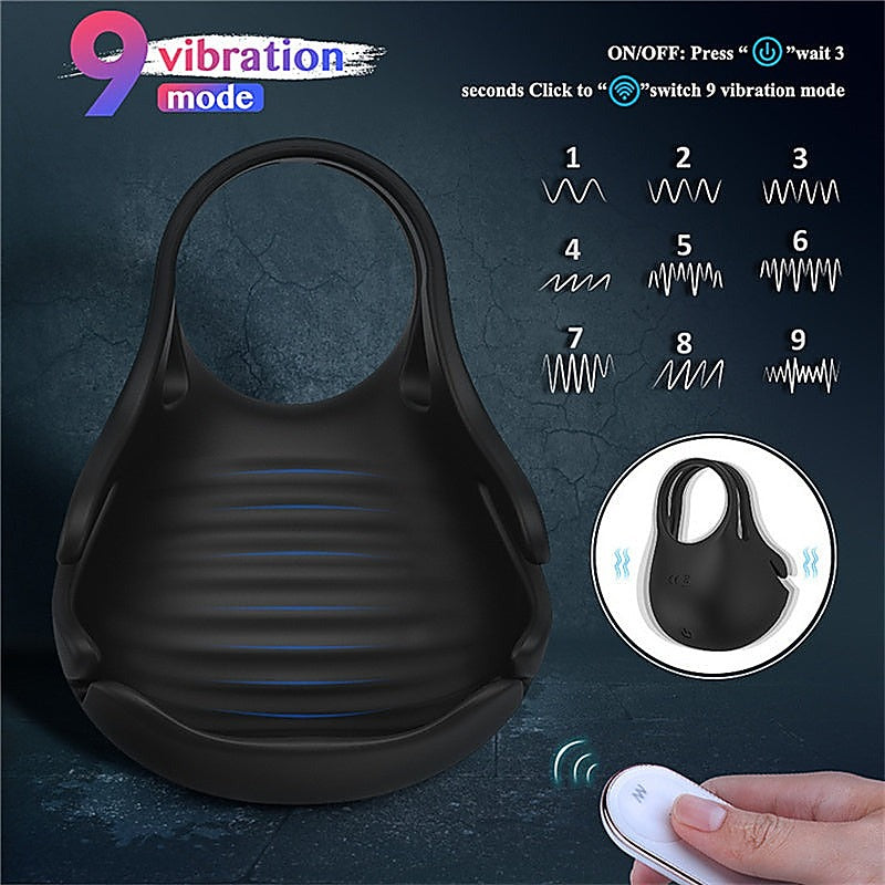 S-Hande Nest Scrotum Vibrating Mens Cock Ring - Vibrating Cock Rings
