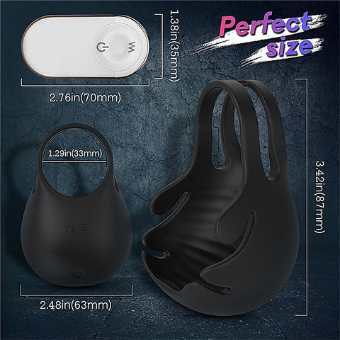 S-Hande Nest Scrotum Vibrating Mens Cock Ring - Vibrating Cock Rings