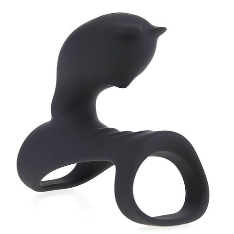 S-Hande Hi Fun Vibrating Mens Cock Ring With Clit Stimulation - Vibrating Cock Rings