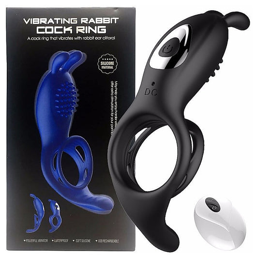 9 Functions Vibrating Rabbit Cock Ring by BDStyle - Vibrating Cock Rings