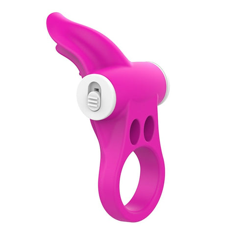 Tongue Shaped Multi Functions Mens Vibrating Cock Ring - Vibrating Cock Rings