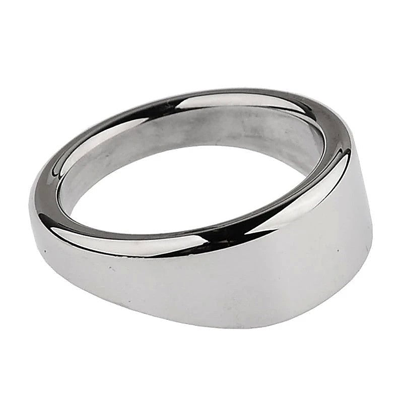 Stainless Steel Chrome Rooster Penis Ring by BDStyle - Steel Cock Rings