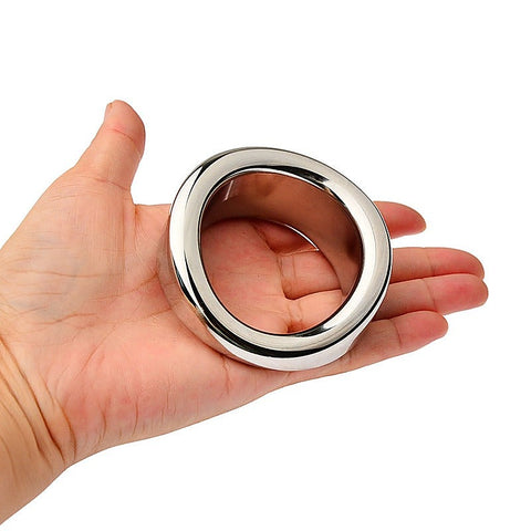 Heavy Duty Erection Enhancer Metal Penis Ring by BDStyle - Steel Cock Rings