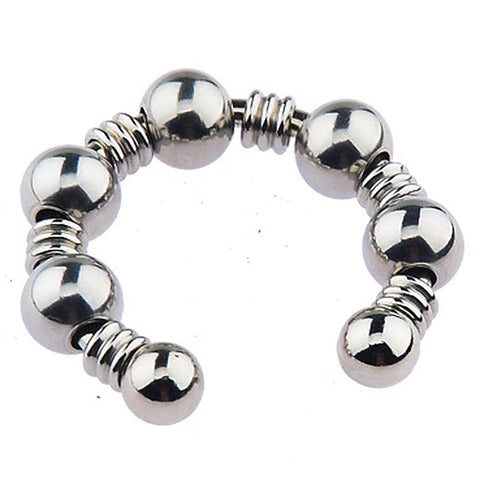 Open Type Male Steel Cock Ring by BDStyle - Steel Cock Rings