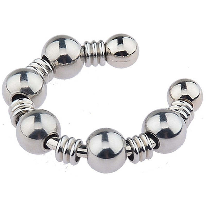 Open Type Male Steel Cock Ring by BDStyle - Steel Cock Rings